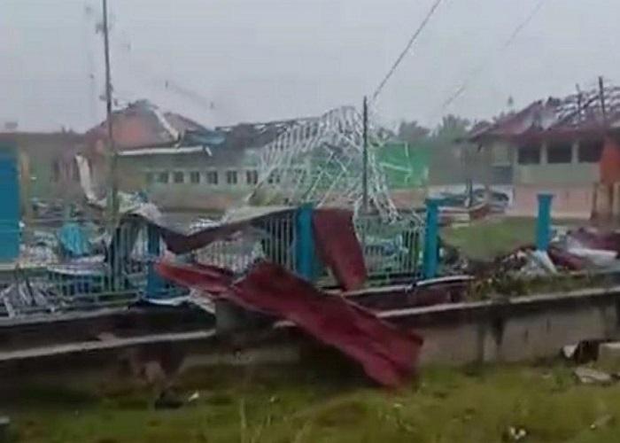 SMPN 1 Bandar Laksamana Korban Terparah, 20 Kelas, Kantor dan Labor Hancur